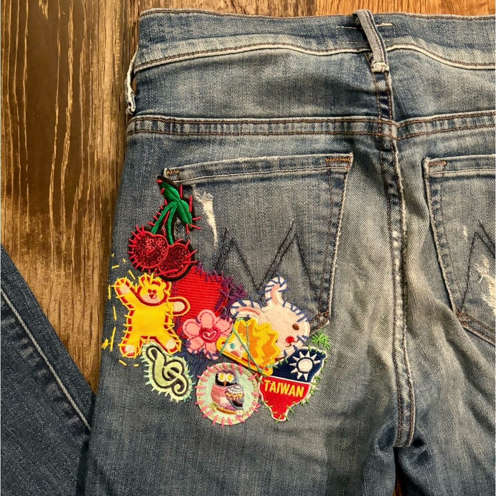 MOTHER jeans weekender/embellished